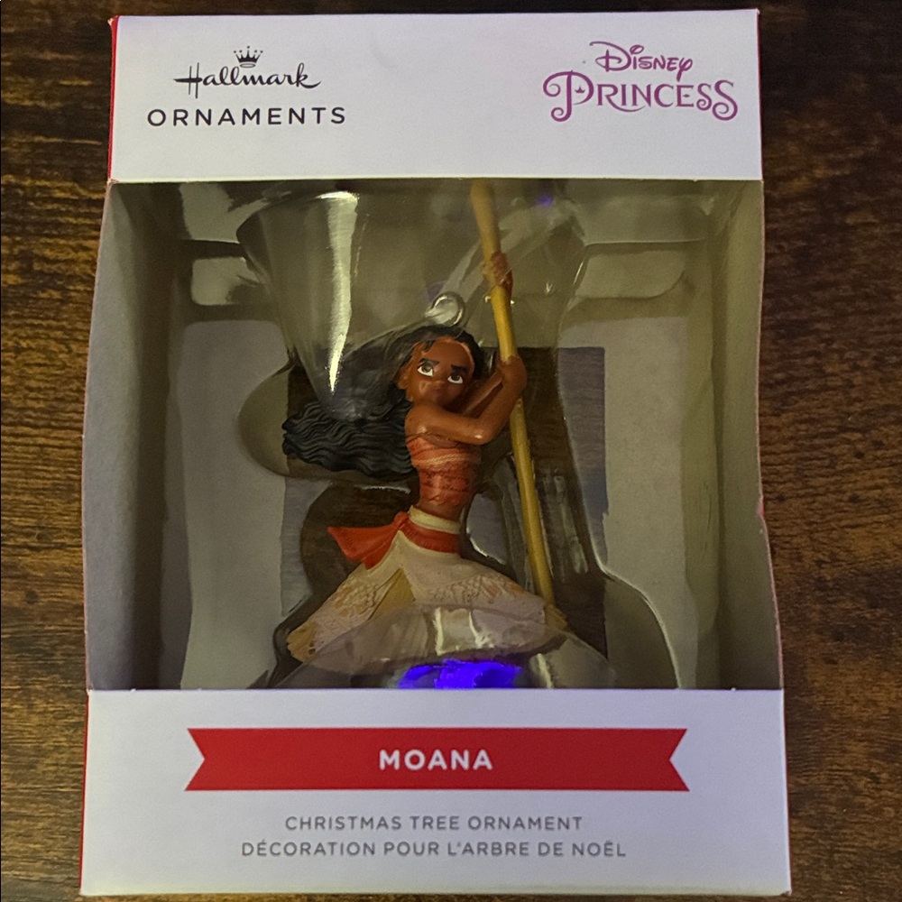 Hallmark Disney Princess Moana Ornament - Red and Cream